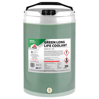 PEAK GREEN LONG LIFE COOLANT PREMIX 50% - OAT